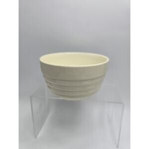 Vintage Beehive Cream Cereal/Berry Pottery Bowl - 4-1/2" Diameter, Marked USA